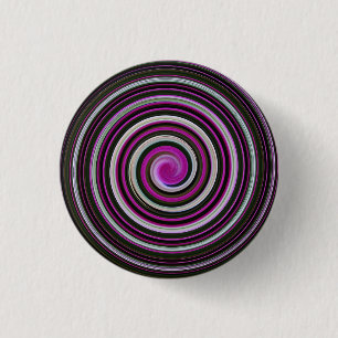 Badge Rond 2,50 Cm Motif en spirale violette