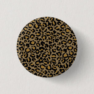 Badge Rond 2,50 Cm Motif léopard en naturel 2