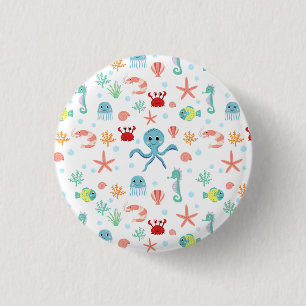 Badge Rond 2,50 Cm motif Sea World