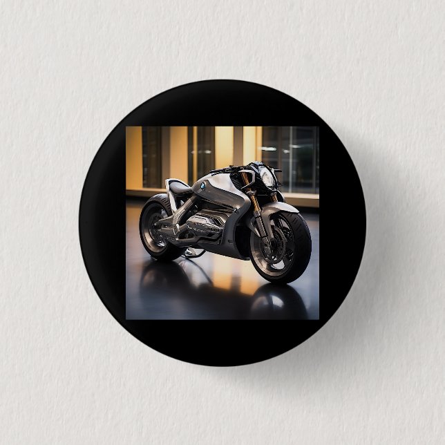 Badge Rond 2,50 Cm moto de course (Devant)