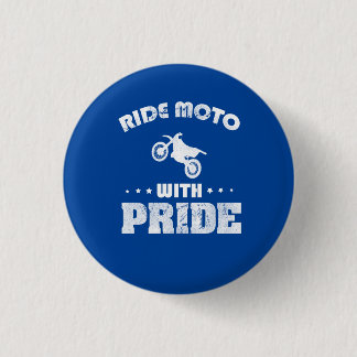 Badge Rond 2,50 Cm Moto de course avec fierté