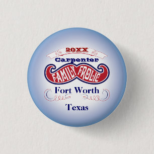 Badge Rond 2,50 Cm Moustache féroce familiale