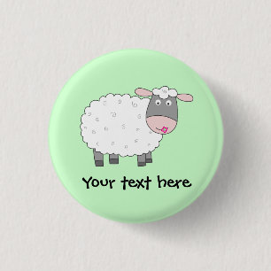 Badge Rond 2,50 Cm Moutons de marguerite