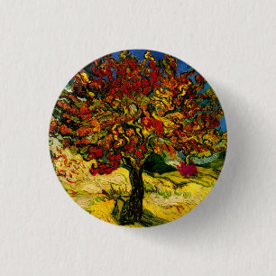 Badge Rond 2,50 Cm Mulberry Tree Van Gogh Art