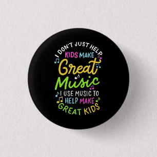 Badge Rond 2,50 Cm Music teacher