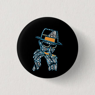 Badge Rond 2,50 Cm musicien de bleus