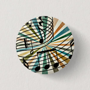 Badge Rond 2,50 Cm Musique