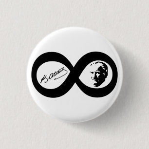 Badge Rond 2,50 Cm Mustafa Kemal Ataturk