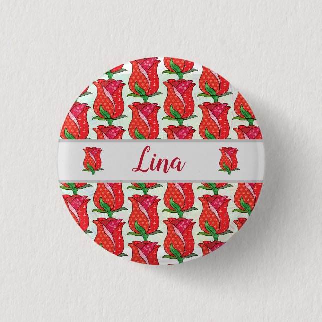 Badge Rond 2,50 Cm Musterrose (Devant)