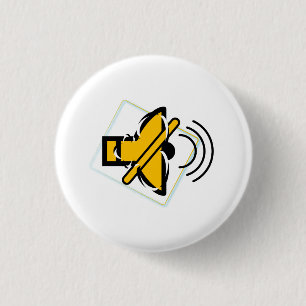 Badge Rond 2,50 Cm Mute