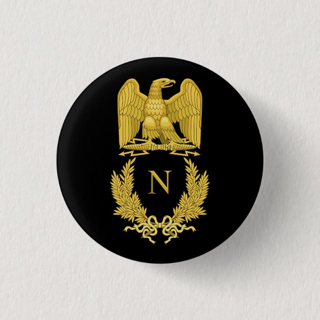 Badge Rond 2,50 Cm Napoléon Emblem (Devant)