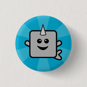 Badge Rond 2,50 Cm Narwhals sont magique