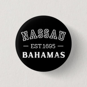 Badge Rond 2,50 Cm Nassau Bahamas