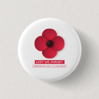 Badge Rond 2,50 Cm Ne pas oublier / Jour du Souvenir
