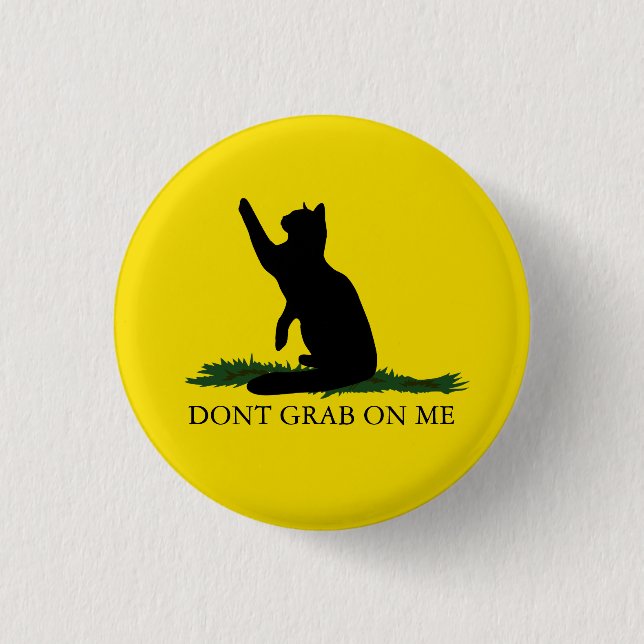 Badge Rond 2,50 Cm Ne saisissez pas Kitty (Devant)