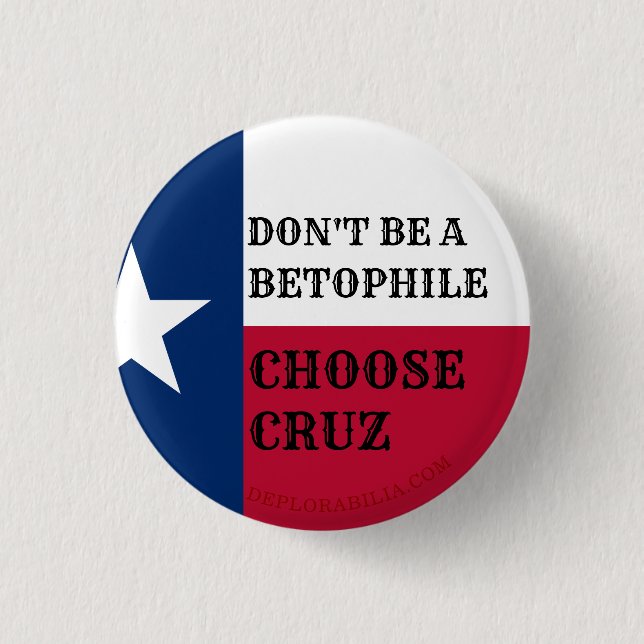 BADGE ROND 2,50 CM NE SOYEZ PAS UN BETOPHILE (Devant)