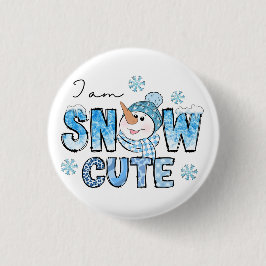 Badge Rond 2,50 Cm Neige mûre