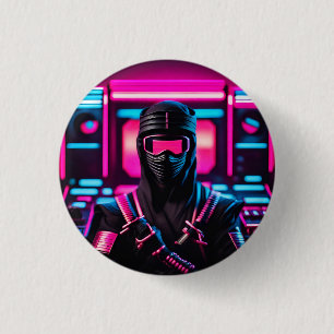Badge Rond 2,50 Cm néon ninja