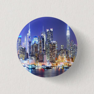 Badge Rond 2,50 Cm New York