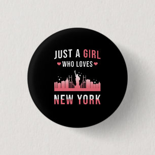 Badge Rond 2,50 Cm New York