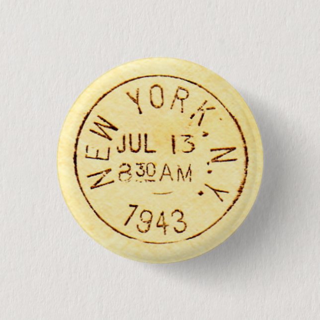 Badge Rond 2,50 Cm New York City 1943 (Devant)