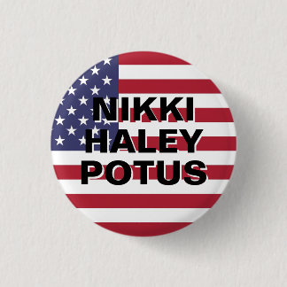BADGE ROND 2,50 CM NIKKI HALEY POTUS