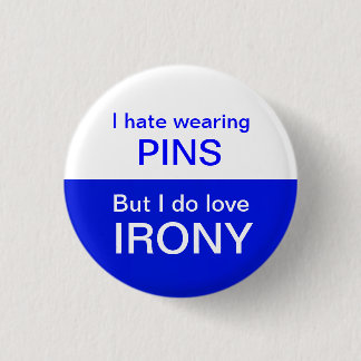 BADGE ROND 2,50 CM NIP IRONIQUE