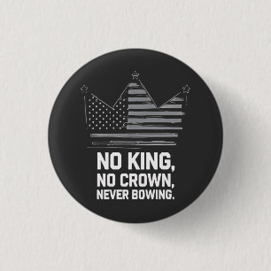 Badge Rond 2,50 Cm No Kings In America Save Democracy I dissident Ant