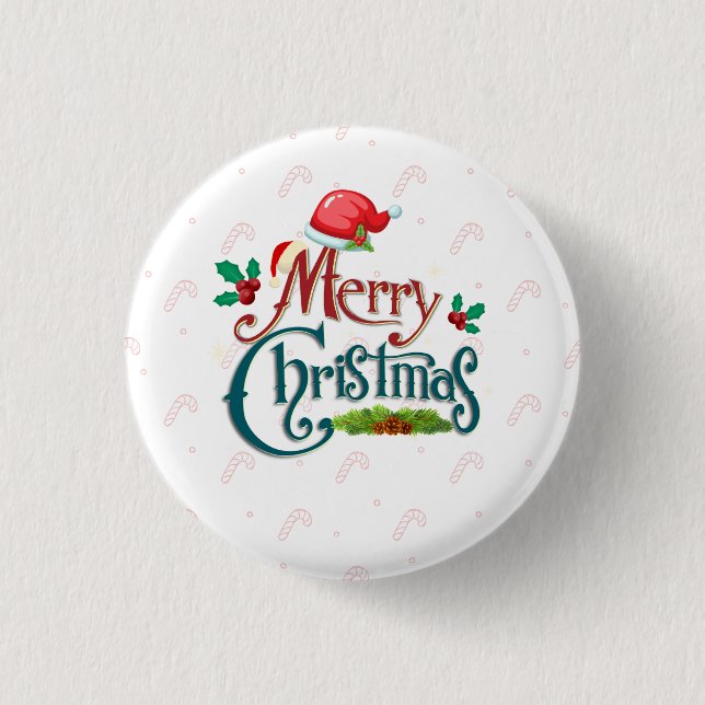 Badge Rond 2,50 Cm Noël  (Devant)