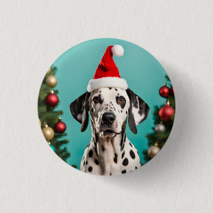 Badge Rond 2,50 Cm Noël dalmate