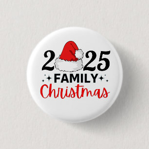 Badge Rond 2,50 Cm Noël en famille 2025