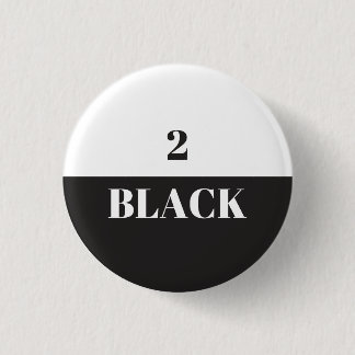 Badge Rond 2,50 Cm Noir 2