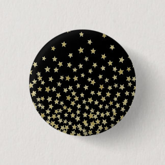 Badge Rond 2,50 Cm noire de nuit étoilée