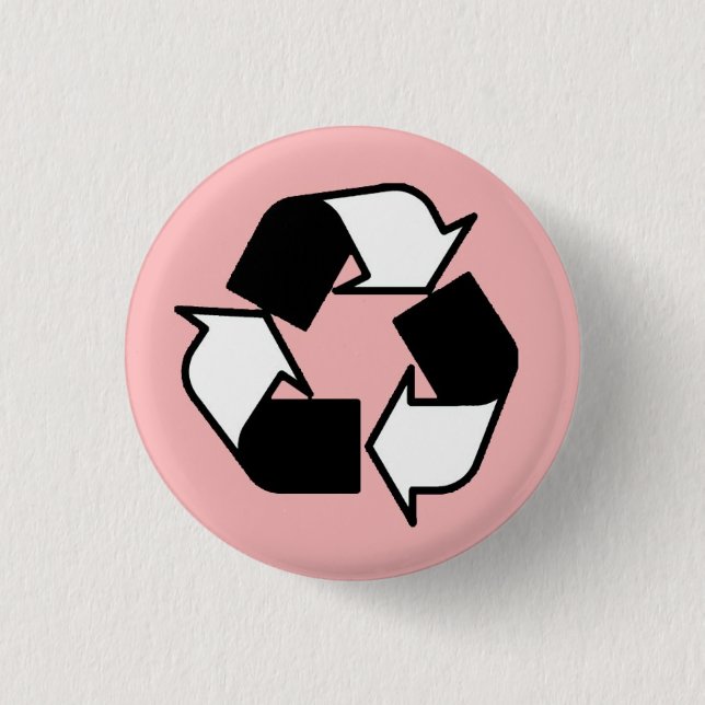 Badge Rond 2,50 Cm Noirs et blancs roses réutilisent le bouton de (Devant)