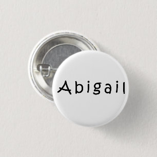 Badge Rond 2,50 Cm Nom d'abigail