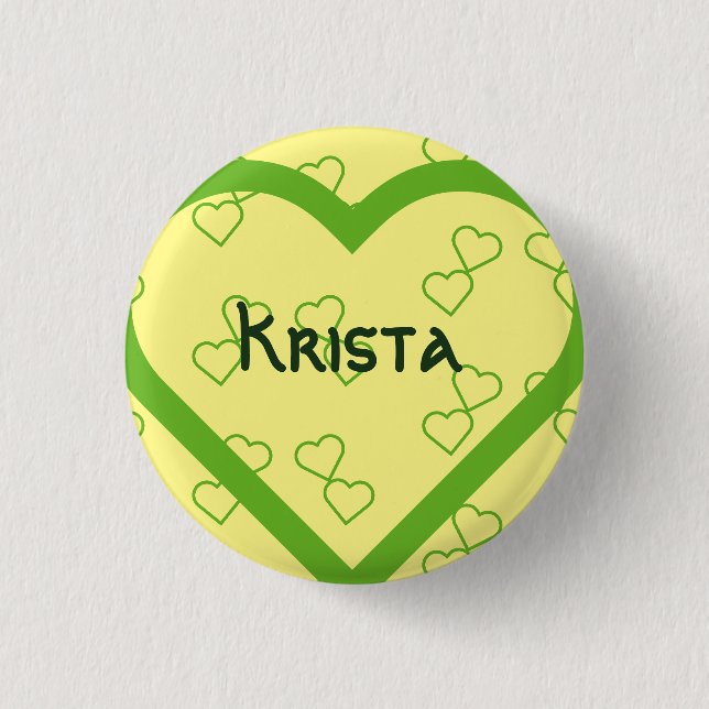 Badge Rond 2,50 Cm Nom de bébé personnalisé 3 cm badge rond (Devant)