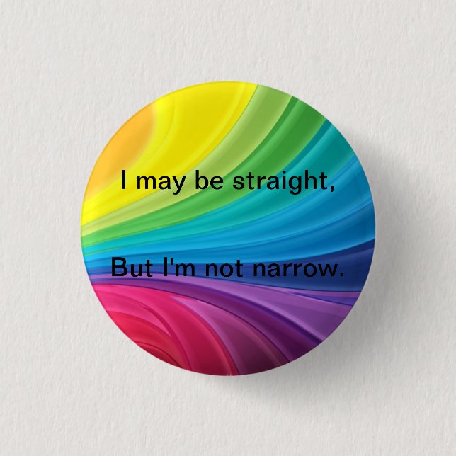 Badge Rond 2,50 Cm Non étroit droit (Devant)