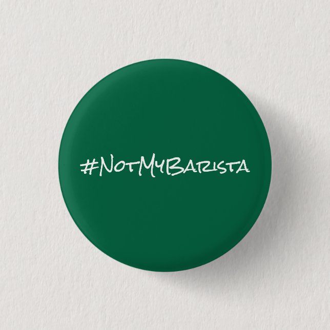 Badge Rond 2,50 Cm # non mon barman (Devant)