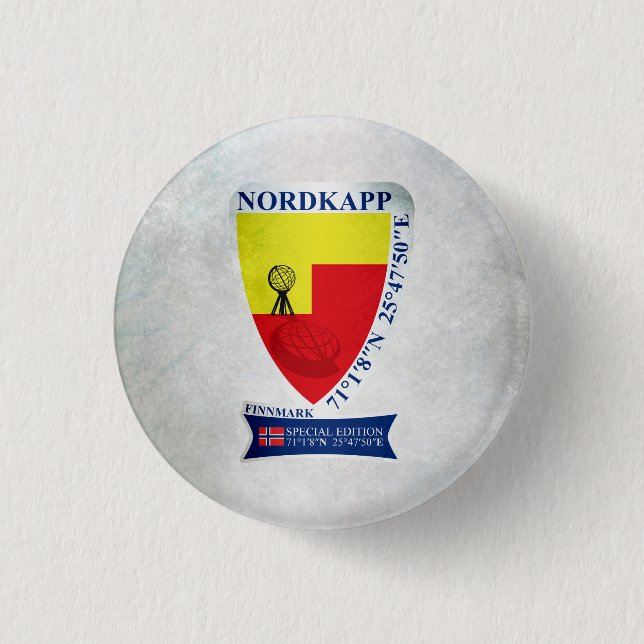Badge Rond 2,50 Cm Nordkapp (Devant)