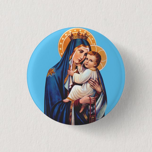 Badge Rond 2,50 Cm Notre-Dame du Mont Carmel (Devant)