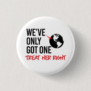Badge Rond 2,50 Cm Nous n'avons qu'une seule terre
