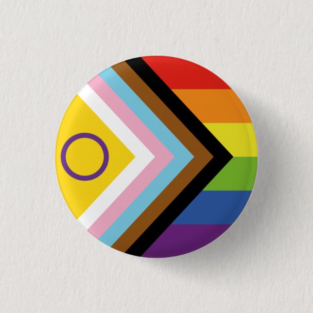 Badge Rond 2,50 Cm Nouvelle insigne de fierté progressive (Devant)