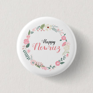 Badge Rond 2,50 Cm Nowruz Perse Bonne Nouvelle Année