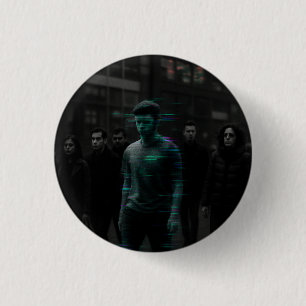Badge Rond 2,50 Cm NPC Hunt - Cible Glitch Capturé