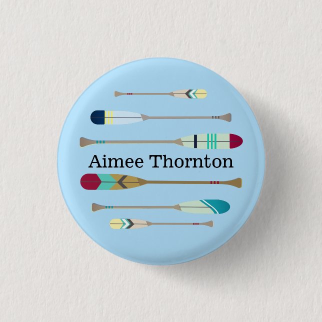 Badge Rond 2,50 Cm Oars ronds de style Vintage (Devant)