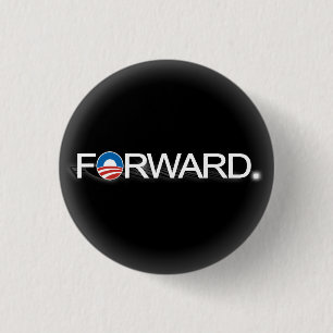 Badge Rond 2,50 Cm Obama expédient à 2012 le Pin noir et blanc de