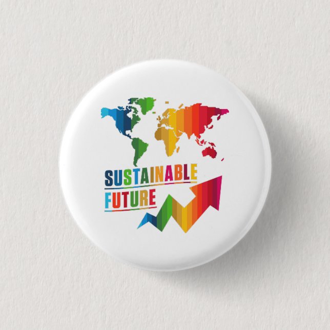 Badge Rond 2,50 Cm Objectifs mondiaux ODD 2030 Avenir durable (Devant)