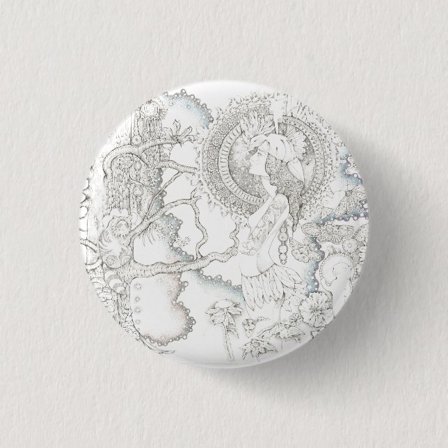 Badge Rond 2,50 Cm observation de lune (Devant)