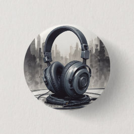 Badge Rond 2,50 Cm Odeur musicale pour écouteurs