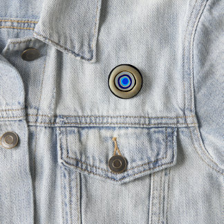 Badge Rond 2,50 Cm Oeil mauvais grec de petit bouton